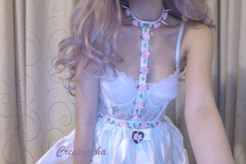 Rose harness can behttp://www.etsy.com/listing/101595348/ringed-spiked-flower-harness? bought here-