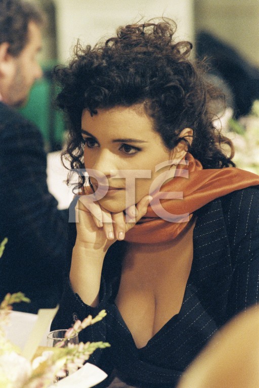 Vintage Eurovision French Tunisian Singer Amina Backstage In The