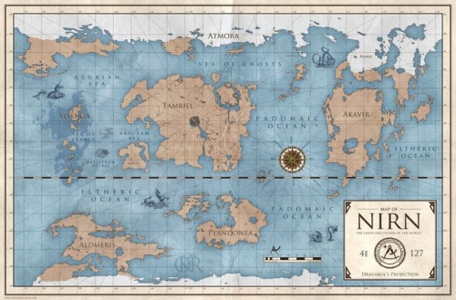 radiantraiment:World Map of Nirn by Okiir