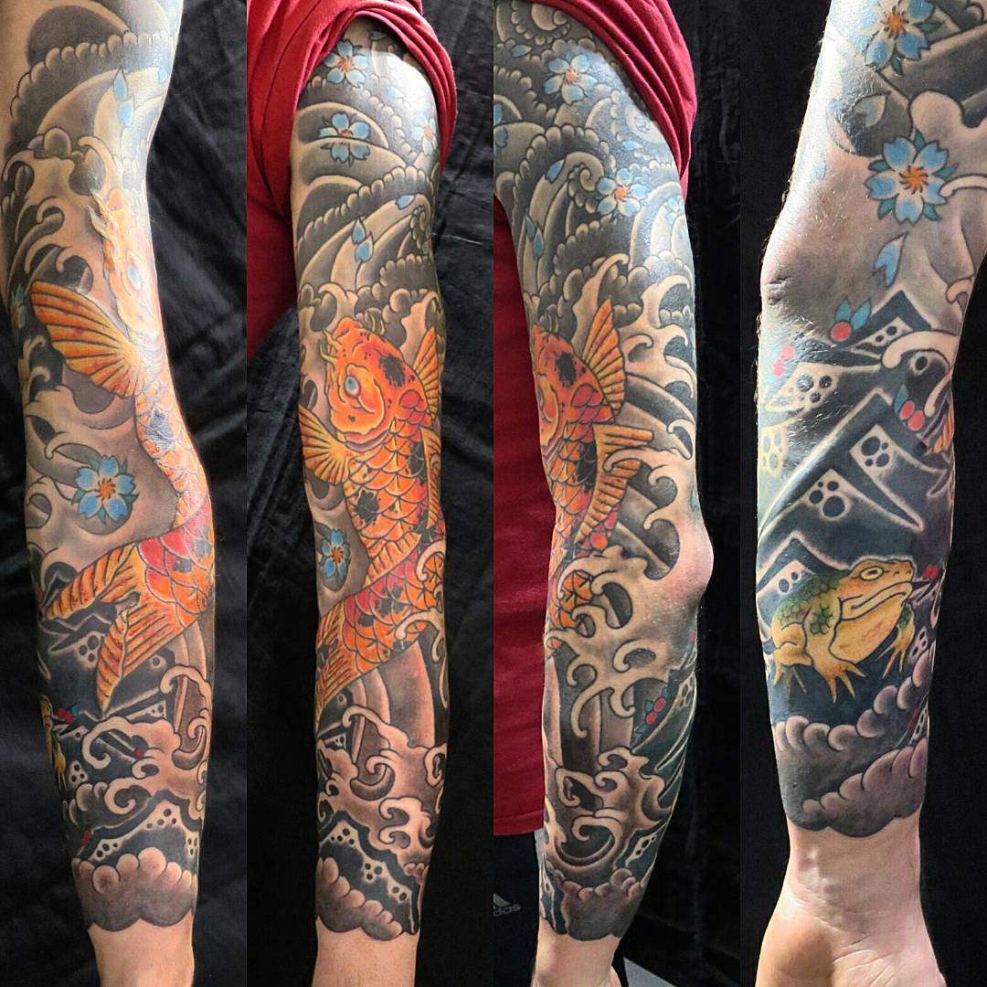 Red Full Arm Sleeves to Cover Tattoos at Work or School | Tat2X