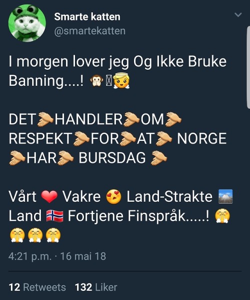 fuckyeahnorwegian:  Da jeg leste denne i dag tidlig fnøs jeg av «finspråk» 
