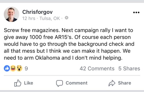 The guy running for Gov of Ok thinks any porn pictures