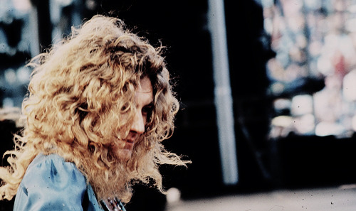  Robert Plant on stage at the Kezar Stadium in San Francisco, 1973. 