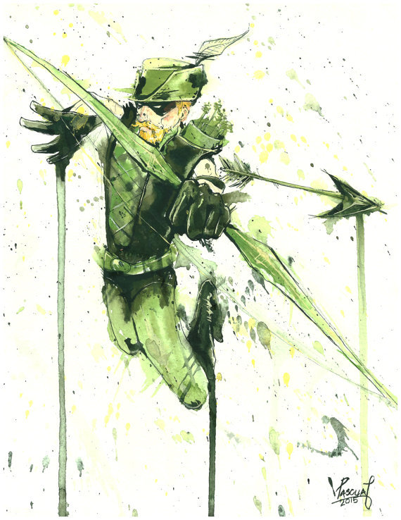 league-of-extraordinarycomics: Superhero Watercolor Paintings Created by Pascual