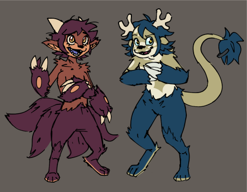 Luz And Vee Fanart For @a-flaming-idiot 's AU Fanfic, 'Titan Spawn' After I Did A Reread