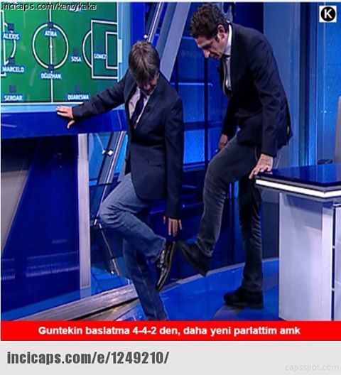 Güntekin başlatma 4-4-2...