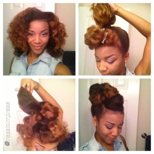s1uts:  riotslim:  thedayifloatedaway:  I’m usually pretty lazy with my hair. However, it’s a new year and I’m ready to try out some new natural hairstyles!  Can my hair like grow, i wanna do them all   trying all of these