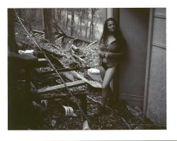 photominimal:  Neglect. With Soozin: Woodbury, TN / Polaroid Automatic 250 / Polaroid Sepia 