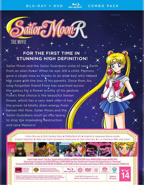 animenostalgia:Viz finally released the cover art for the re-release of Sailor Moon R The Movie, whi