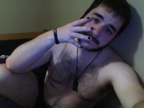 notlostonanadventure:  hawkakux:  Got bored, painted nails black to unleash inner emo   Look at my adorable emo gay