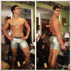 chiptheandroid:My house android, Toby, posed in its new silver trunks, which hinted at its true nature for my family, who were impressed with Toby’s humanity and personality, neither of which their older models had. Over time I forgot that Toby wasn’t