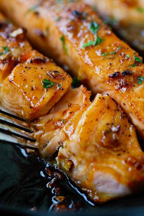 beautifulpicturesofhealthyfood:  Honey Garlic Salmon…RECIPE