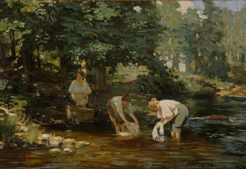 Janis Rozentāls (1866-1916)Veļas mazgātājas // Washerwomen (1904)