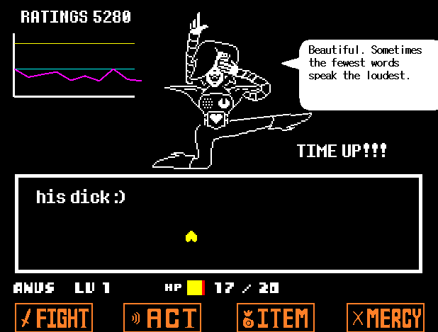 tdm1:  Compilation of the few times I had to do Mettaton’s quiz due to dying so