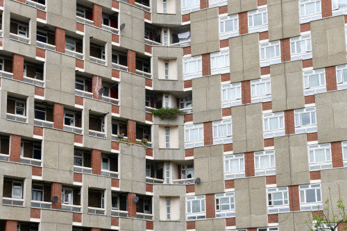 Part of the Y-shaped James Hammett House on the Dorset Estate in Bethnal GreenIf you are wondering w