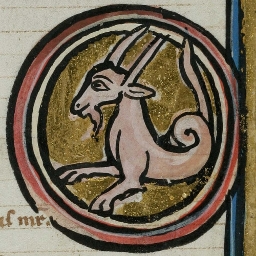 Zodiac sign of CAPRICORN in a 14th century manucript on Flickr. The zodiac sign of CAPRICORN is asso