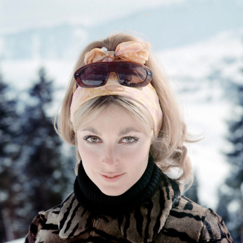 Sharon Tate during a break in filming The Fearless Vampire Killers, 1966