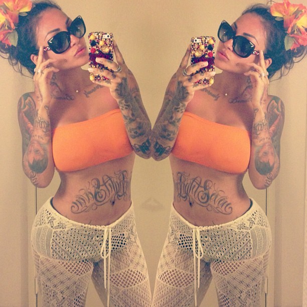 Brittanya from rock of love tattoos