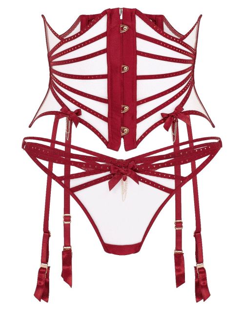 martysimone:Agent Provocateur | Rubi •in sheer illusion tulle + cage-like effect + crystals | Fall W