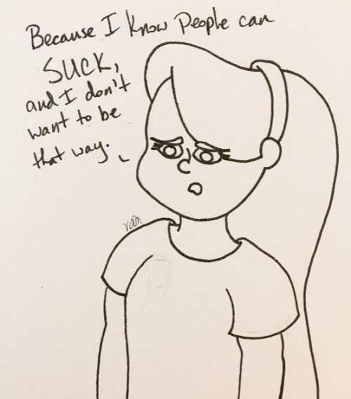 And here&rsquo;s today&rsquo;s inktober drawing. (Context: Mabel made Pacifica a scarf.)