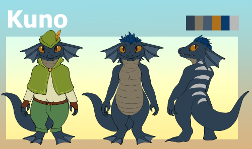 a ref sheet of kuno!