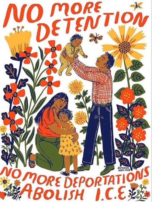 fuckyeahanarchistposters: #AbolishICE poster design by Phoebe Wahl