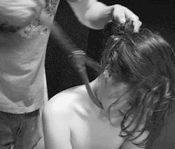 secretstrumpet:  Her grin says it all. She loves the manhandling, the use.   While being forced down, made small, degraded….she soared.    