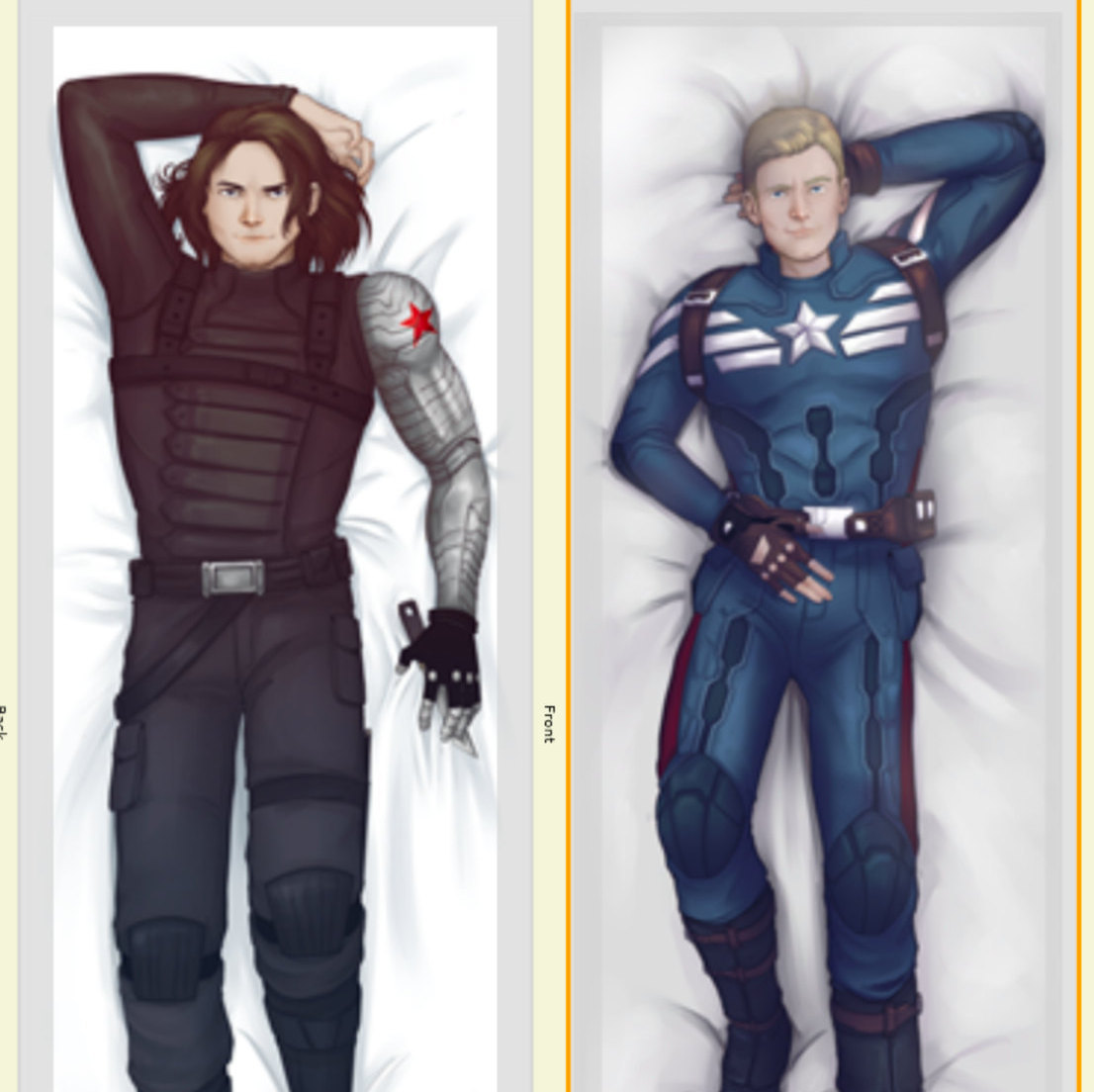 Bucky And Captain America Body