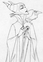 vintagegal:  Production art of Maleficent for Disney’s Sleeping Beauty (1959)