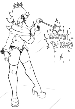 Reliusmax:  Sketch Of Rosalina For A Friendo Being His B-Day N Such Stuff.   &Amp;Lt;