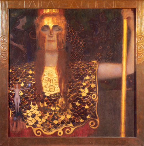 artaddictsanonymous: Gustav Klimt, Minerva or Pallas Athena, 1898