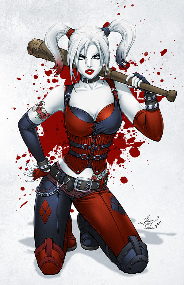 pinupgirlsart:Harley Quinn by Sean Ellery
