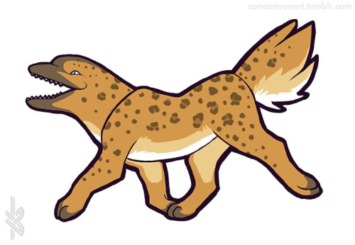 This is the ospoise. He is a dusky dolphin, an Amur leopard, and an osprey, though since I ditched his wings and changed his tail, the osprey has gotten a little lost.