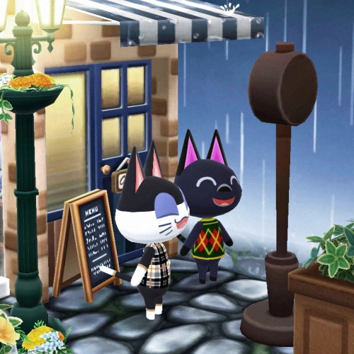 mayor-yuniper:Seeking shelter from the rain under the canopy of the little art study.