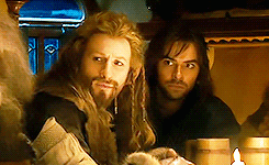 thranduils:Fili and Kili had fallen defending him with shield and body, for he was their mother’s el