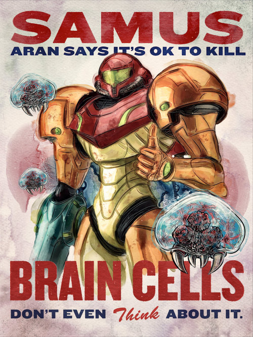 intocake:  Samus Aran Says It’s Ok To Kill Brain Cells Don’t Even Think About It. by Barrett Biggers 