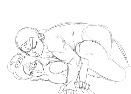   Anonymous said to funsexydragonball: FINALLY! Krillin may be Best Boy, but Launch is by far Best Girl. She deserves every inch of Tien.  She sure does! (Here’s a messy sketch animation for ya!)