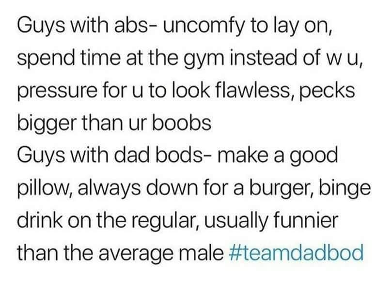 cusphalffull:  naughty-after-dark:  thegingerpowers: Love the dad bod! No disrespect