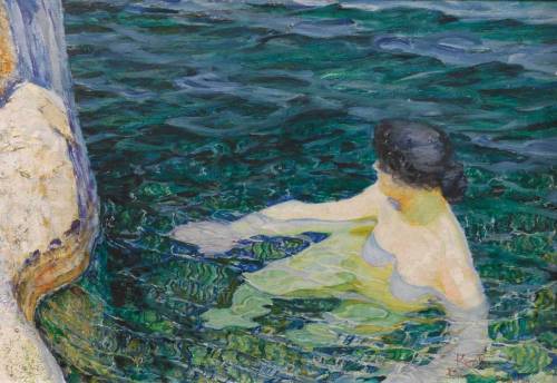 L’Eau ou La Baigneuse by František Kupka, 1906/1909