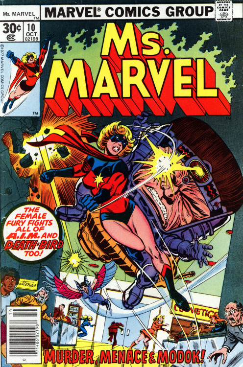 comicbookcovers:
“ Ms. Marvel #10, October 1977, cover by Sal Buscema and Tom Palmer
”