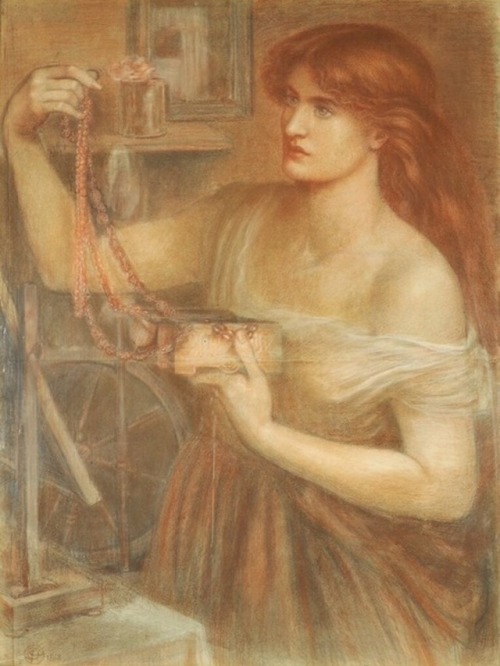 Gretchen Discovers the Jewels by Dante Gabriel Rossetti, 1868