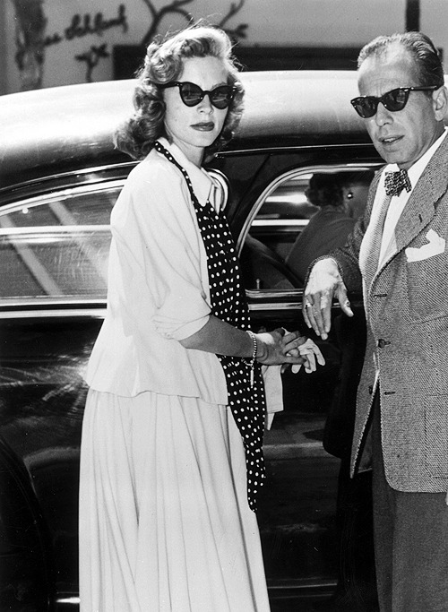 gregorypecks-deactivated2014032:  Humphrey Bogart and Lauren Bacall, 1944. 