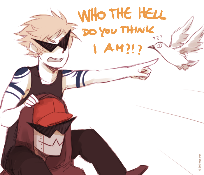 what if Dirk when he was little pretended to be Kamina sometimes and went shouting
