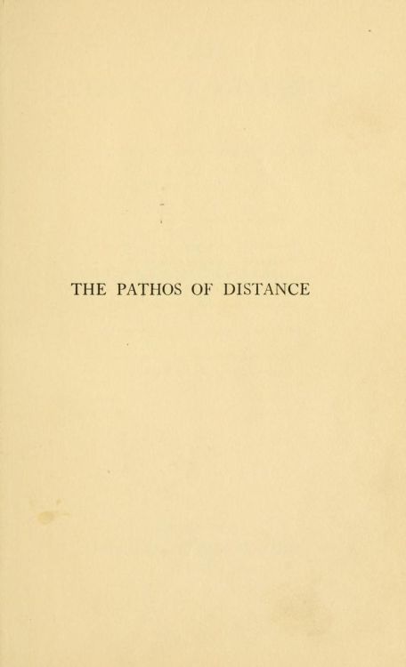 nemfrog:  Title page _The pathos of distance_ 1913 