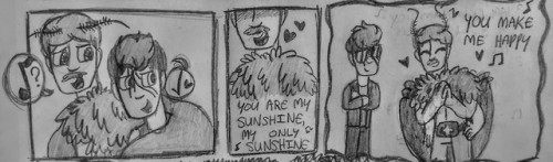 You Are My Sunshine - Friendlypack Monster Stan / Monster Hunter Jimmy AU comicPoor Jimmy is terrifi