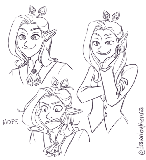 Some sketches for someone in my D&amp;D group! Koel is expressive and hilarious and immense fun 