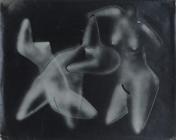 thegreatinthesmall:    Man Ray, The three graces, ca 1925, gelatin silver print of an air-brush painting from 1919  
