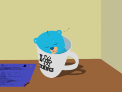 kzoozle:  Dr Flug needs a new favourite mug because 5.0.5 has a new favourite sleeping spot.I love baby 5.0.5 so much.
