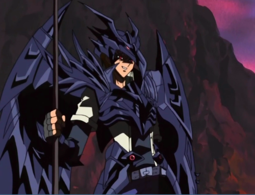 Joey in Red Eyes Black Dragon Armor.