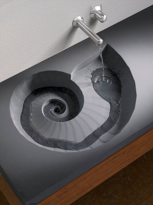 designed-for-life:Ammonite washbasin from HighTechIf you want something really unique in your bathro